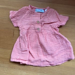 Zara Baby gauze dress 6-9 months